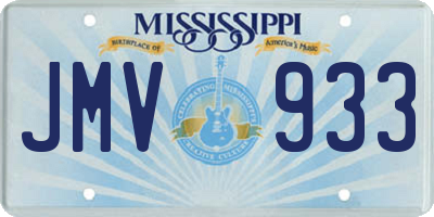MS license plate JMV933