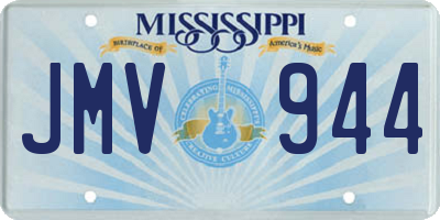 MS license plate JMV944