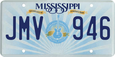 MS license plate JMV946