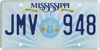 MS license plate JMV948