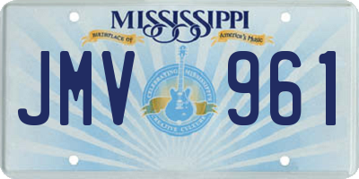 MS license plate JMV961