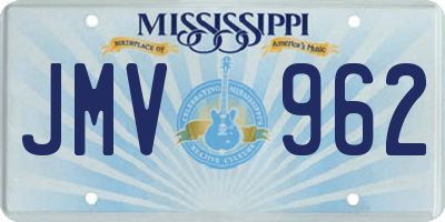 MS license plate JMV962