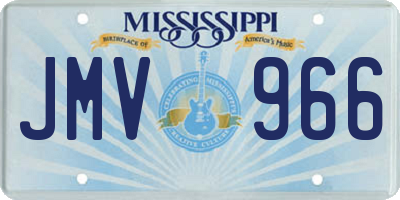 MS license plate JMV966