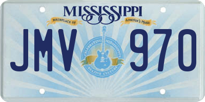 MS license plate JMV970