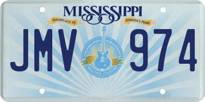MS license plate JMV974