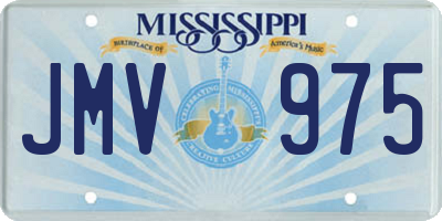 MS license plate JMV975