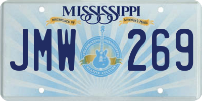 MS license plate JMW269