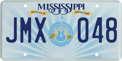 MS license plate JMX048