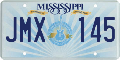 MS license plate JMX145