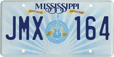 MS license plate JMX164