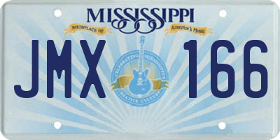 MS license plate JMX166