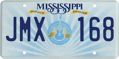 MS license plate JMX168