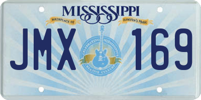 MS license plate JMX169