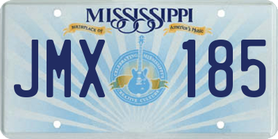 MS license plate JMX185