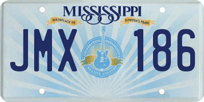 MS license plate JMX186
