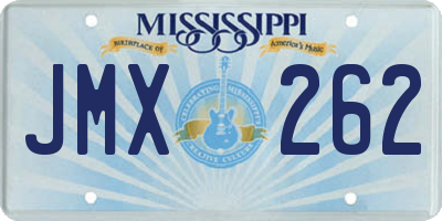MS license plate JMX262