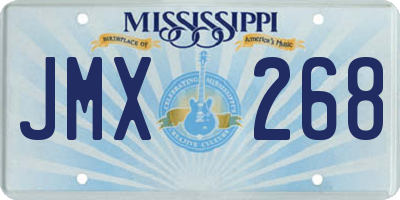 MS license plate JMX268