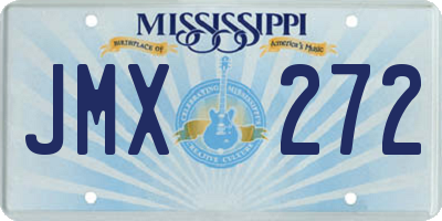 MS license plate JMX272