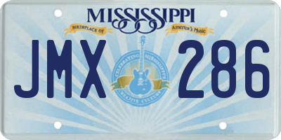 MS license plate JMX286