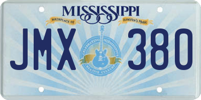 MS license plate JMX380