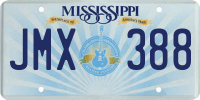 MS license plate JMX388