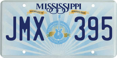 MS license plate JMX395