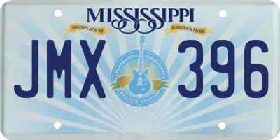 MS license plate JMX396