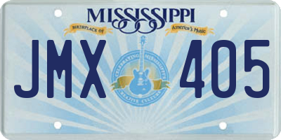 MS license plate JMX405