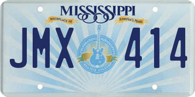 MS license plate JMX414