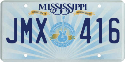 MS license plate JMX416