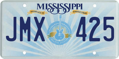 MS license plate JMX425