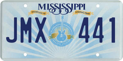 MS license plate JMX441