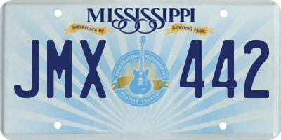 MS license plate JMX442
