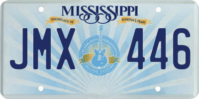 MS license plate JMX446