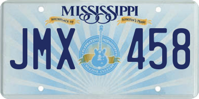 MS license plate JMX458