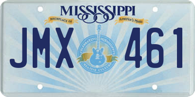 MS license plate JMX461