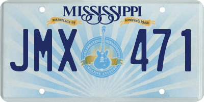 MS license plate JMX471
