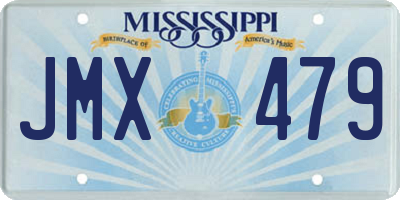 MS license plate JMX479