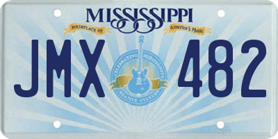 MS license plate JMX482