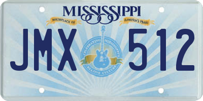 MS license plate JMX512