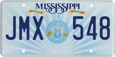 MS license plate JMX548