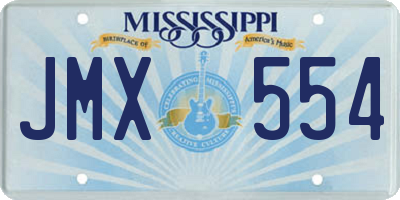 MS license plate JMX554