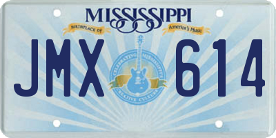 MS license plate JMX614