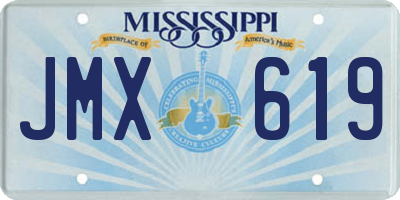 MS license plate JMX619