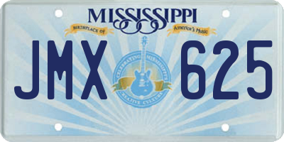 MS license plate JMX625