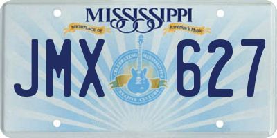 MS license plate JMX627
