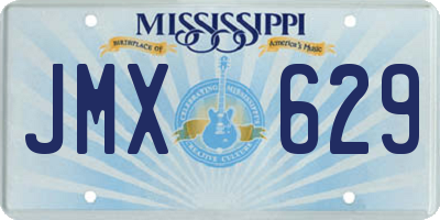 MS license plate JMX629