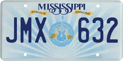 MS license plate JMX632