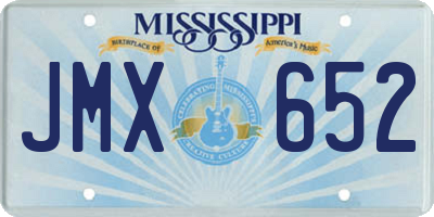 MS license plate JMX652