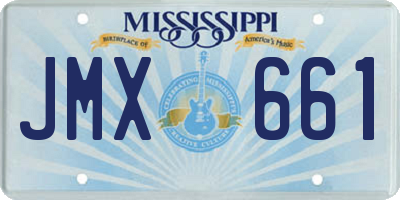 MS license plate JMX661